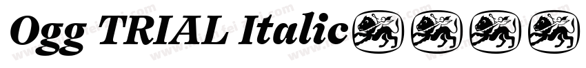 Ogg TRIAL Italic字体转换